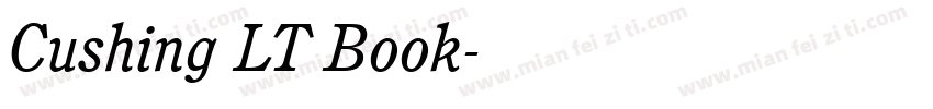 Cushing LT Book字体转换